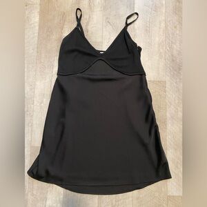 Black slip dress
